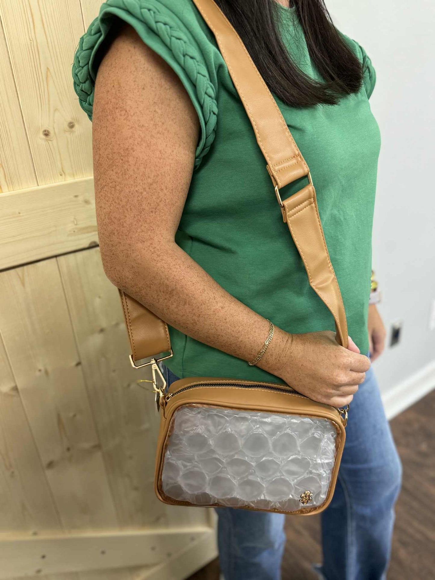 Simply Southern Clear Leather Crossbody