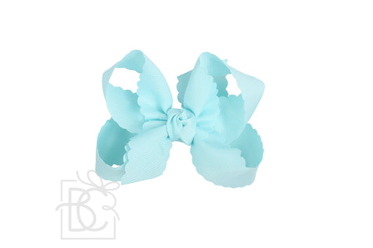 BC Large Scallop Hairbow - 4.5 inch