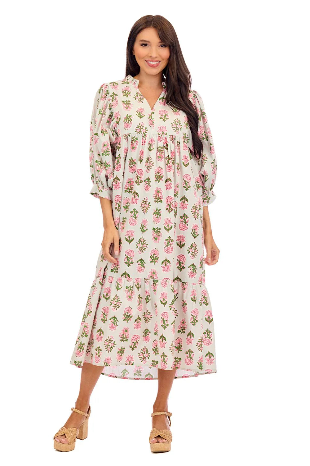 Mudpie Waylon Sage Midi Dress