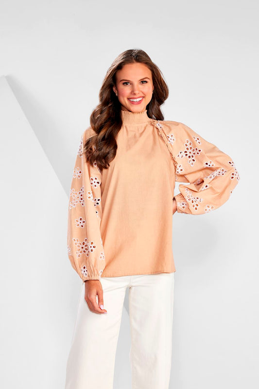 Mudpie Emilia Eyelet Top