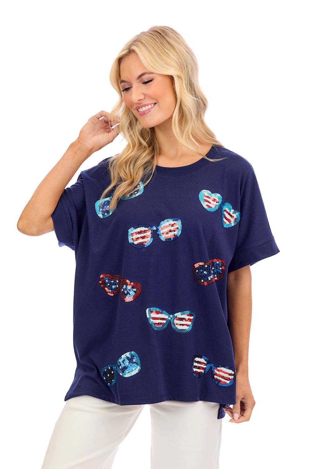 Mudpie Americana Sequin Tops