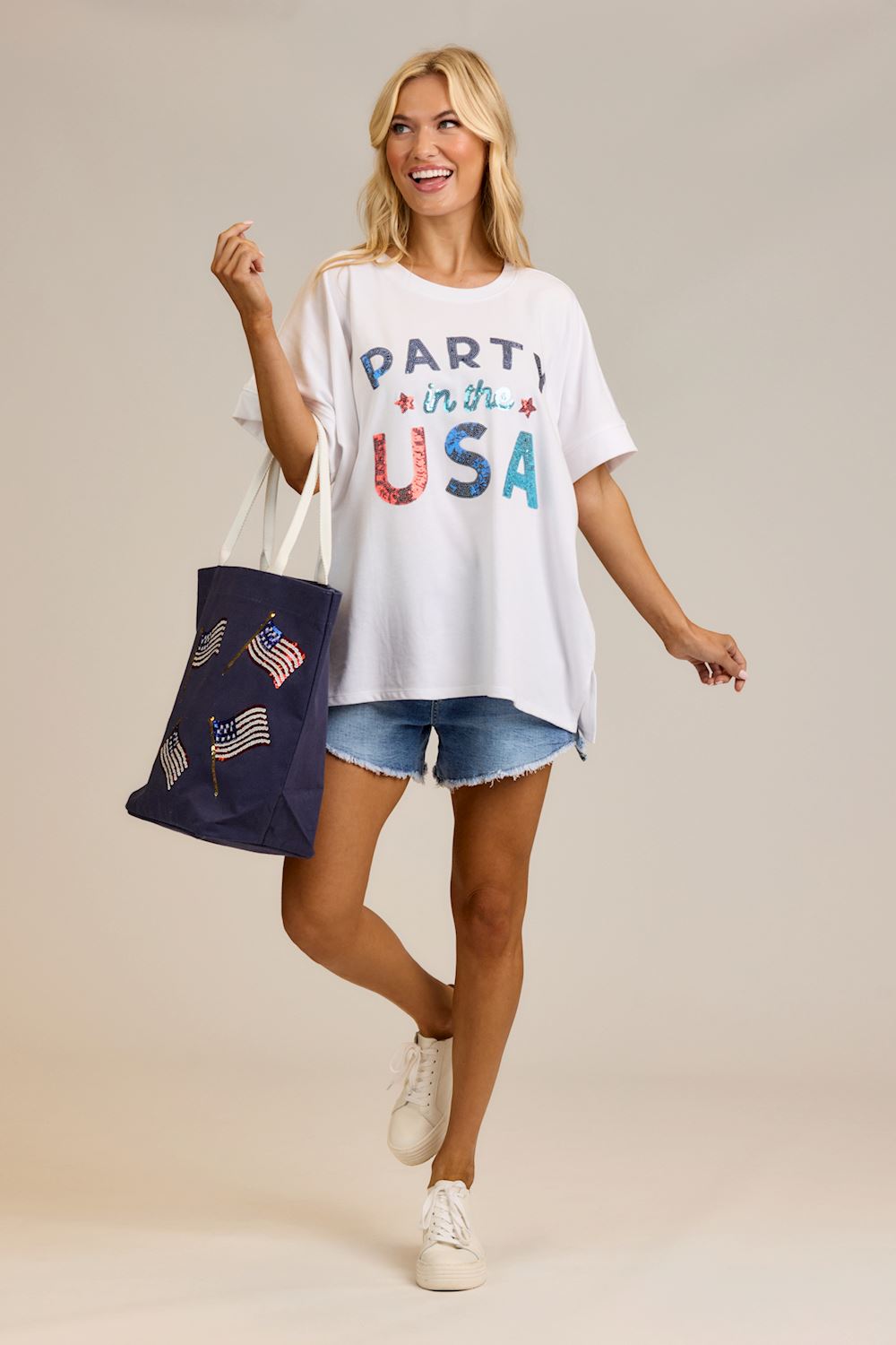 Mudpie Americana Sequin Tops