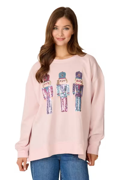 Mudpie Nutcracker Sparkle Sweatshirt