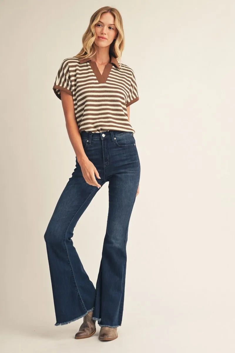 Jodifl Textured Stripe Top