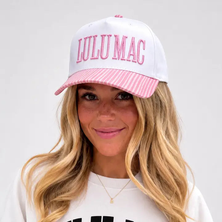 LULU Mac Striped Trucker hat