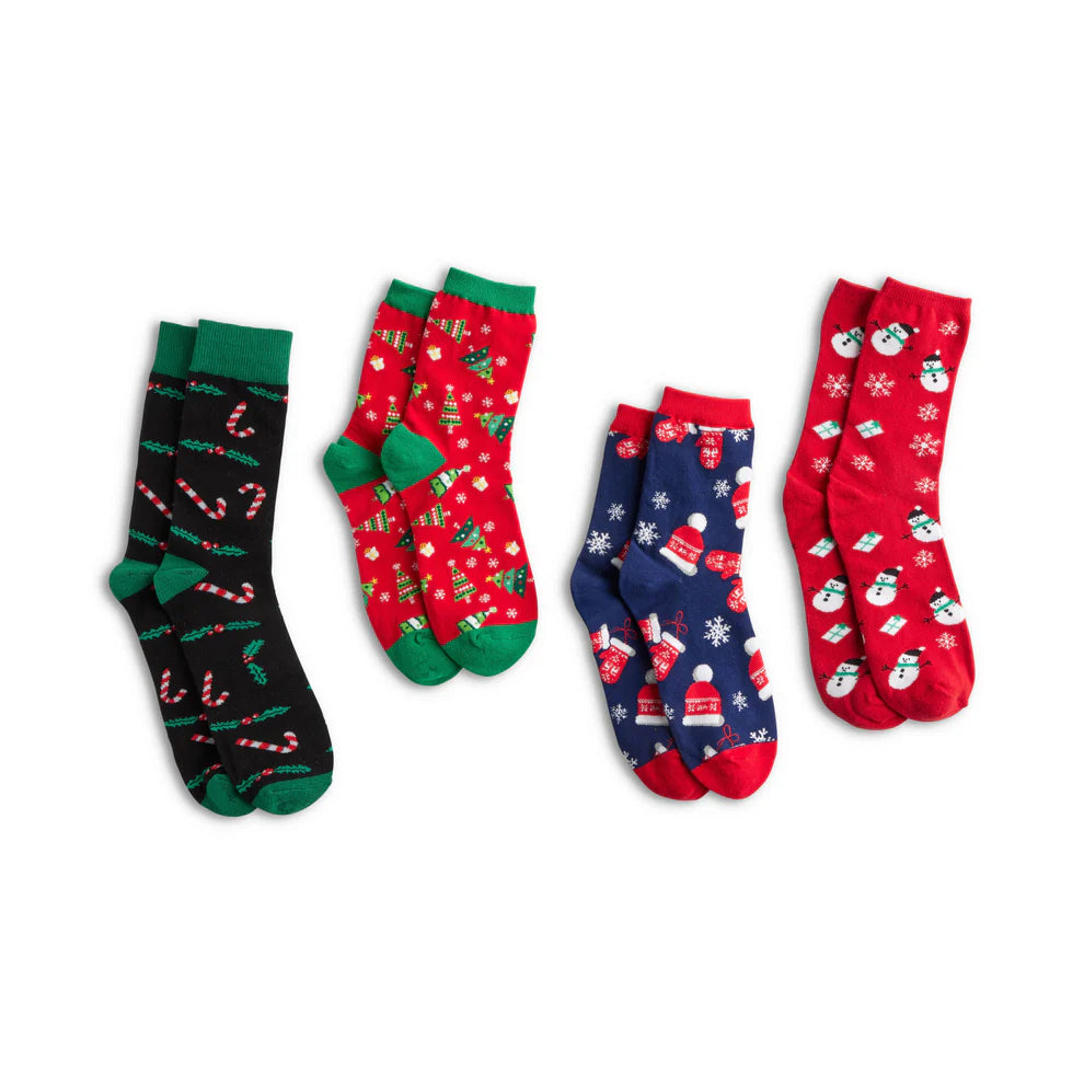 Demdaco Festive Sock Ornaments