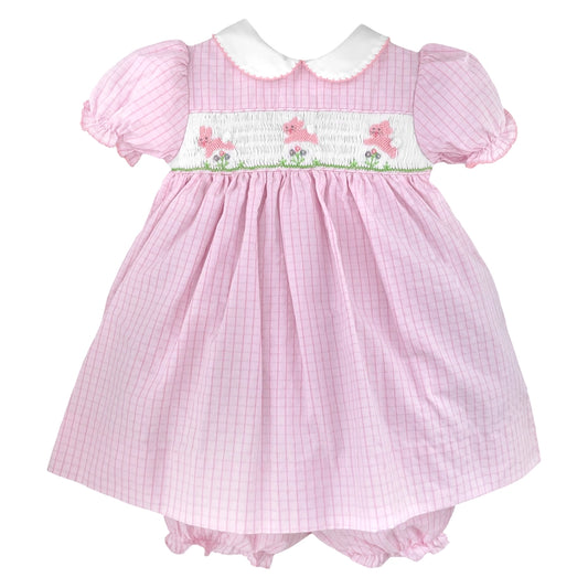 Petit Ami Smocked Bunnies Dress