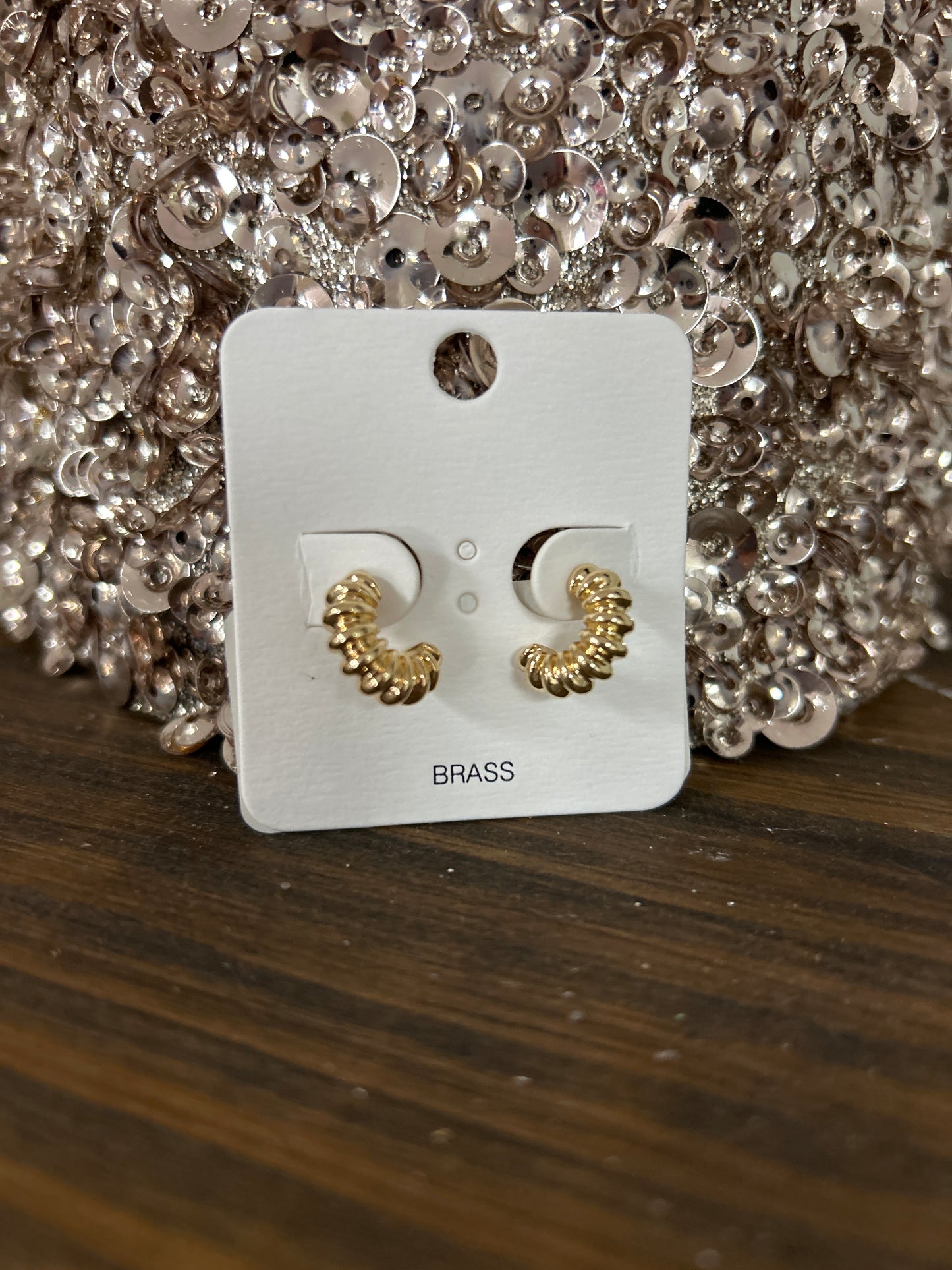 GS Small Gold Hoop Earring