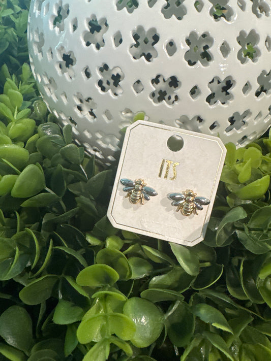 GS Bee Stud Earrings
