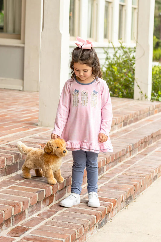Trotter Street Dog Ruffle Pants Set