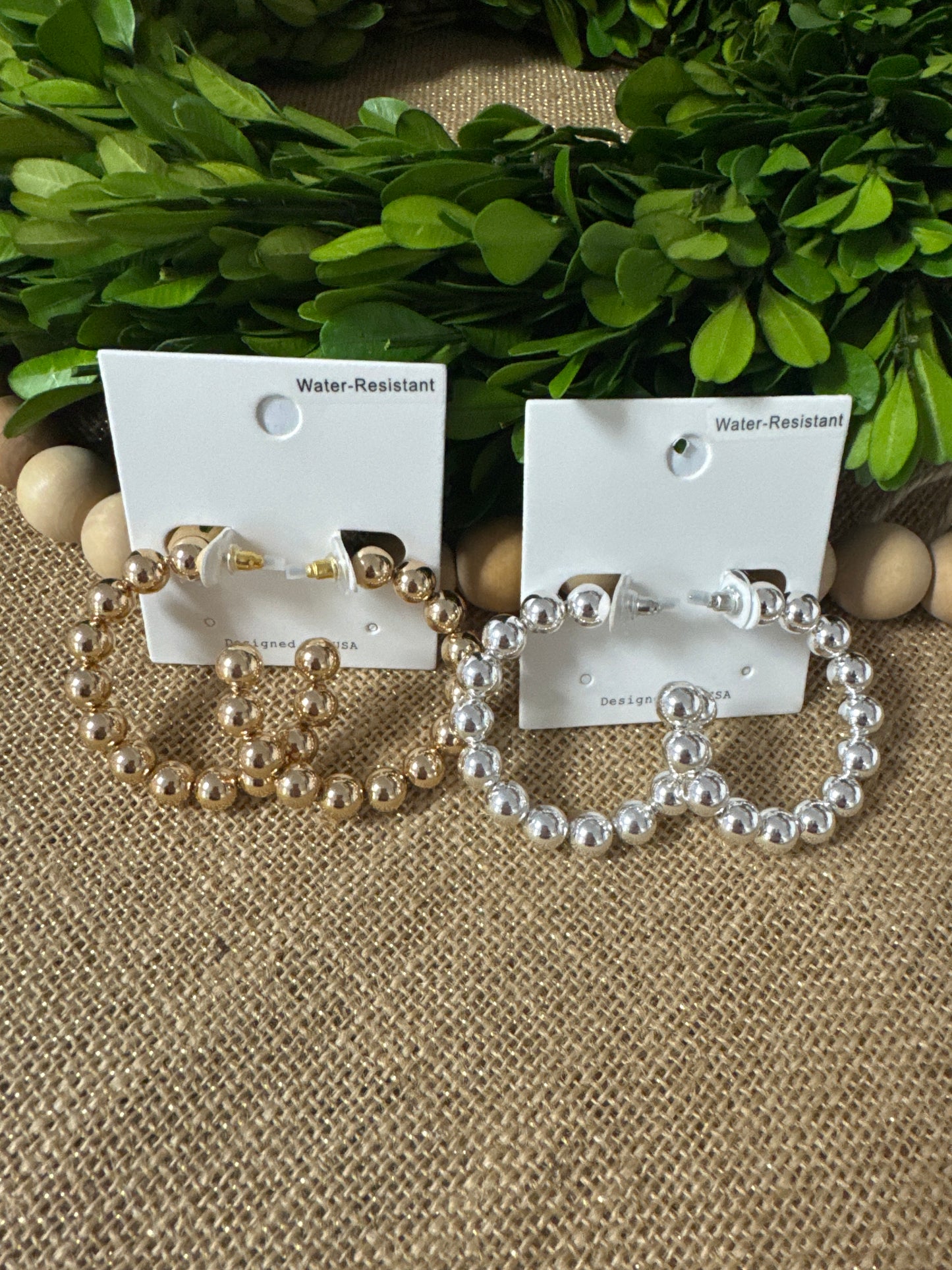 GS Dotted Medium Hoops