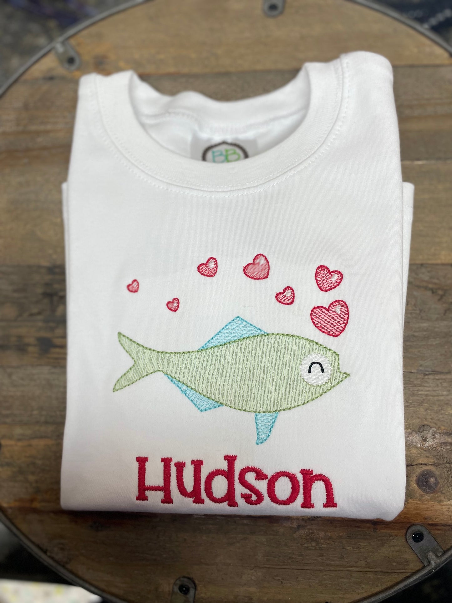 Sketch Stitch Shirt - Fishy Valentine