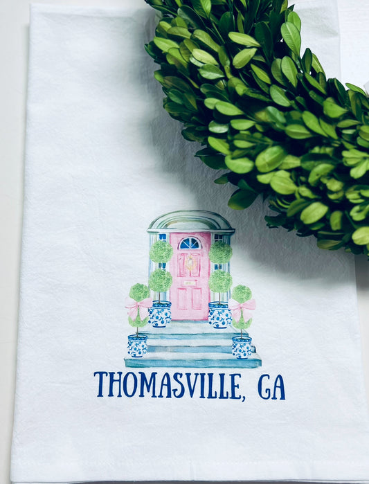 Thomasville Ga Topiary Door Handtowel