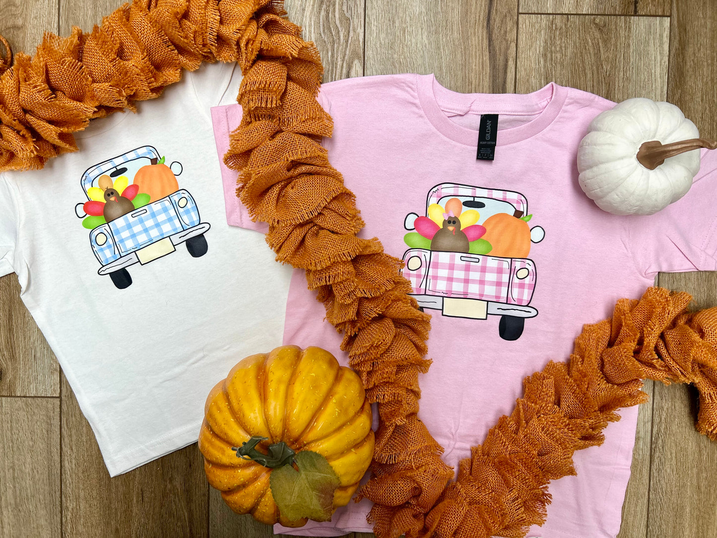 Sublimated Tee - Kids Fall Truck Rear