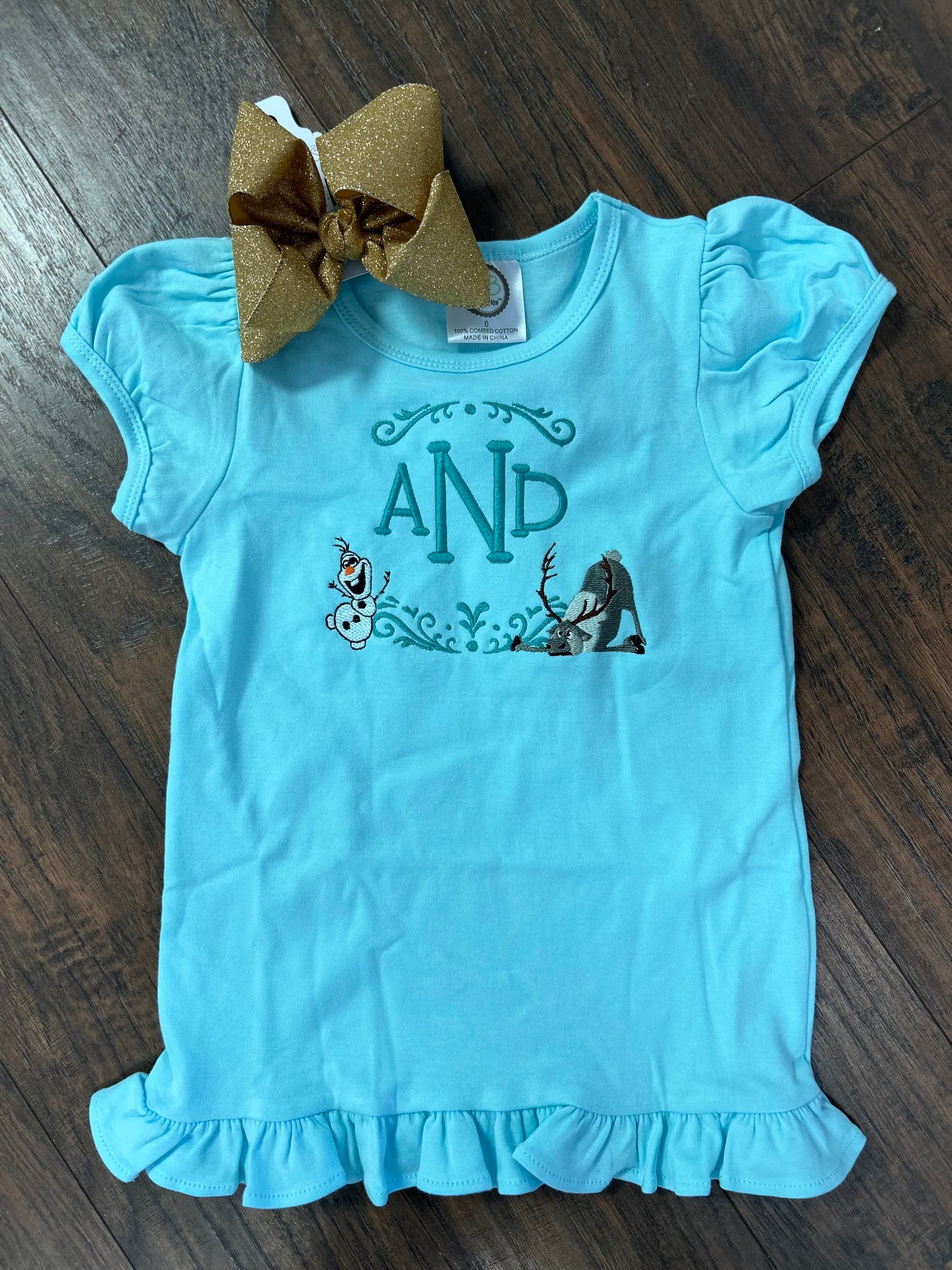 Embroidery Shirt - Frozen Themed Frame