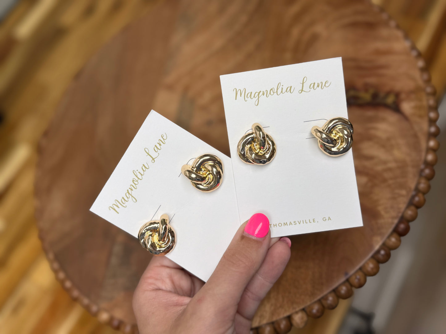 Bold Knot Studs