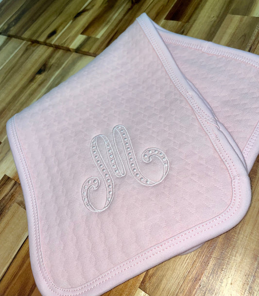 Monogrammed Burp Cloth