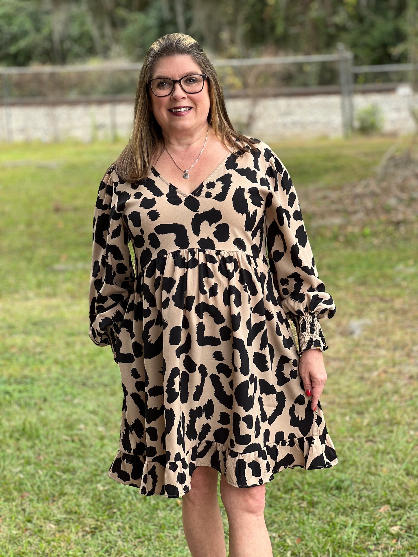 Jodifl Large Leopard Print Dress