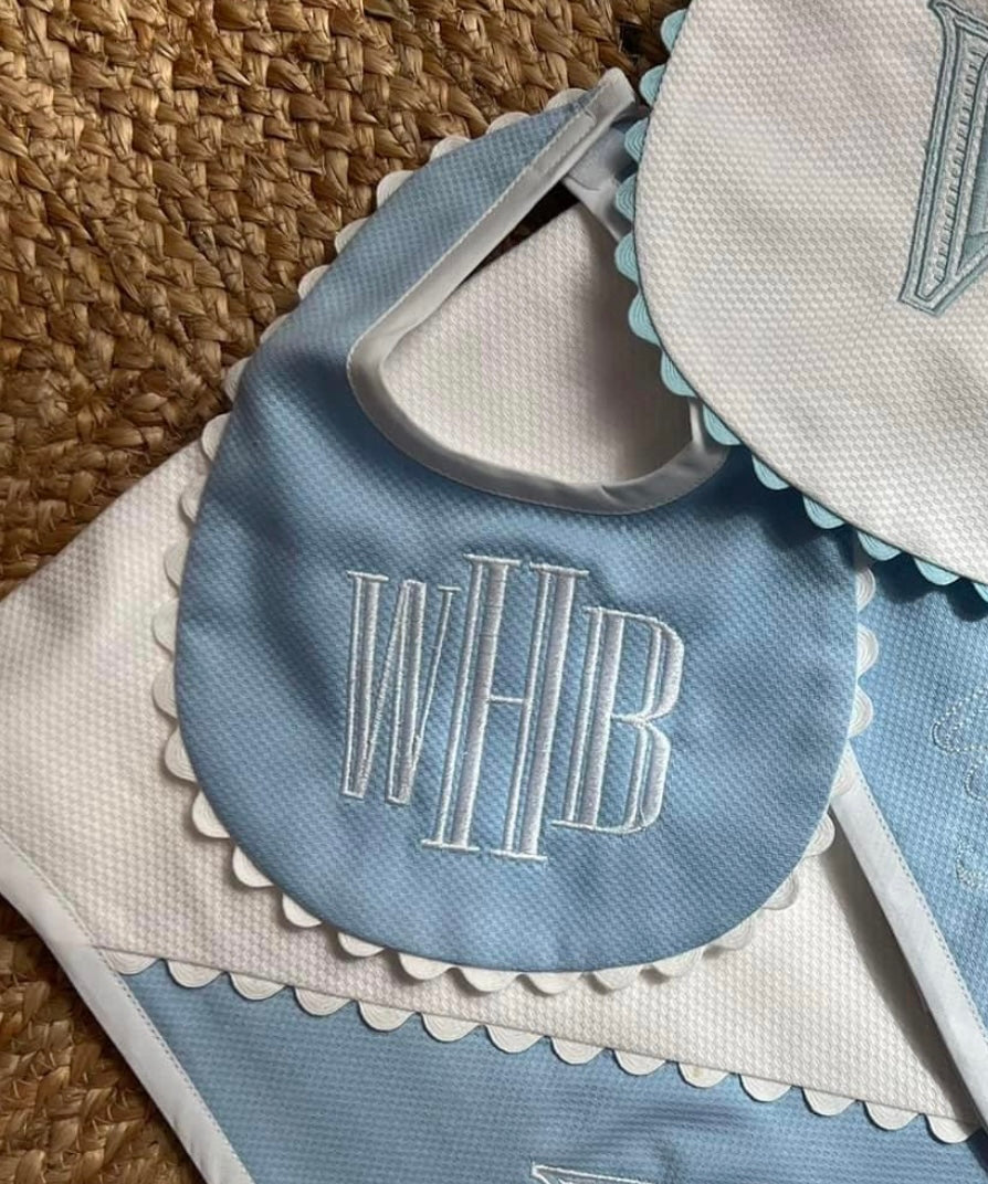 Royalty Bib with Monogram