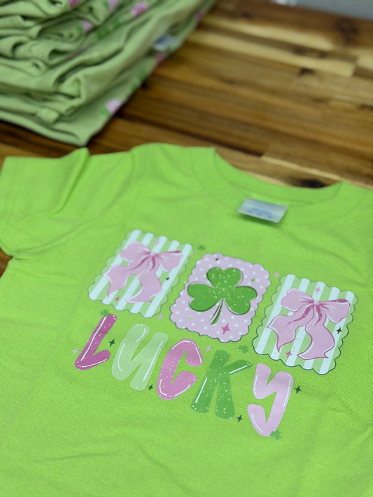 Lucky Frames Bow Toddler Tee