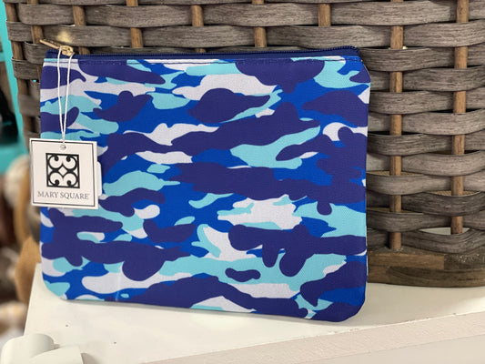 MS Zipper Pouch - Blue Camo