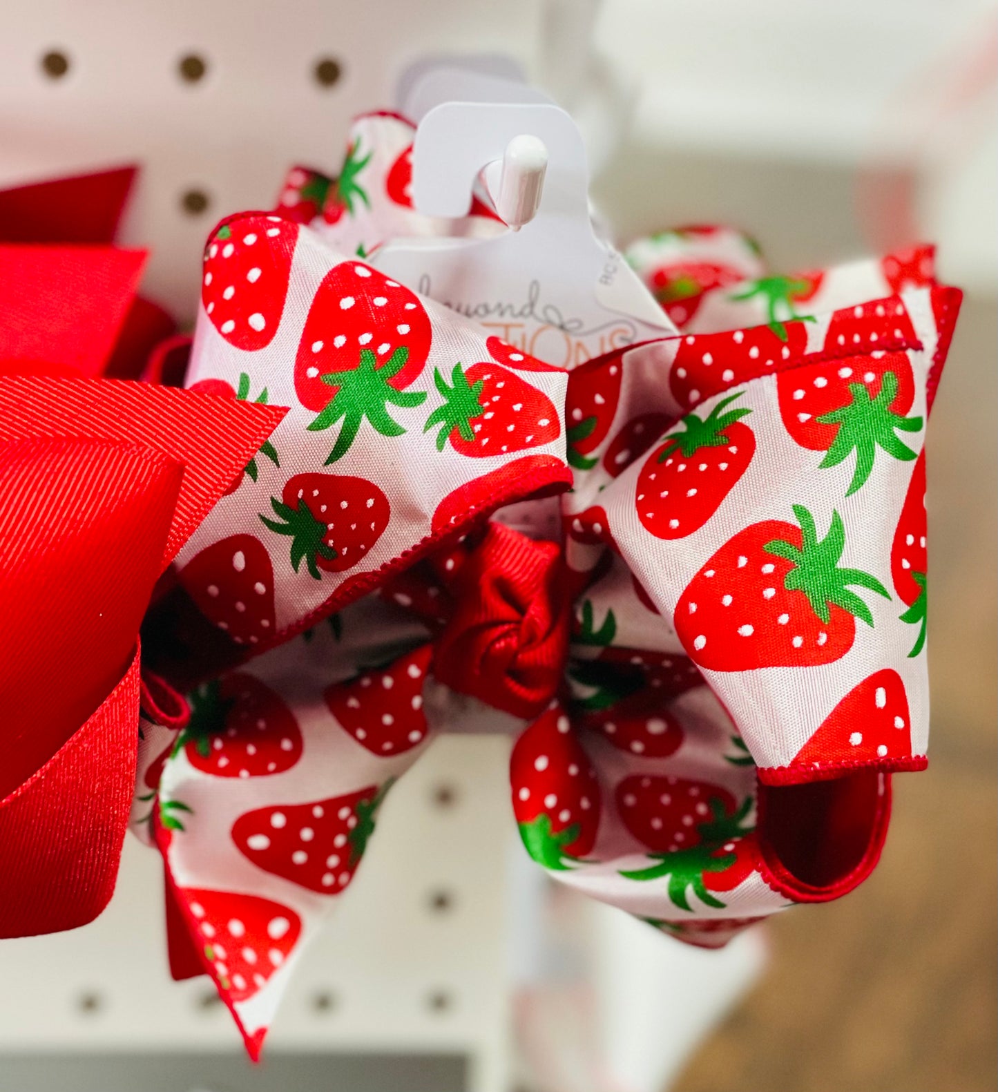 BC Strawberry Hairbows - 4.5" and 5.5"