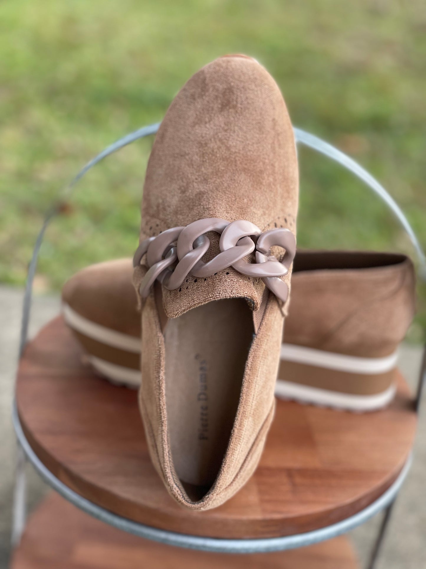 PD Platform Loafers - Taupe Suede