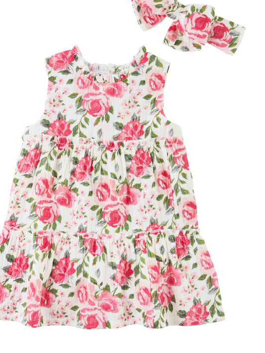 MP Floral Dress w/Headband