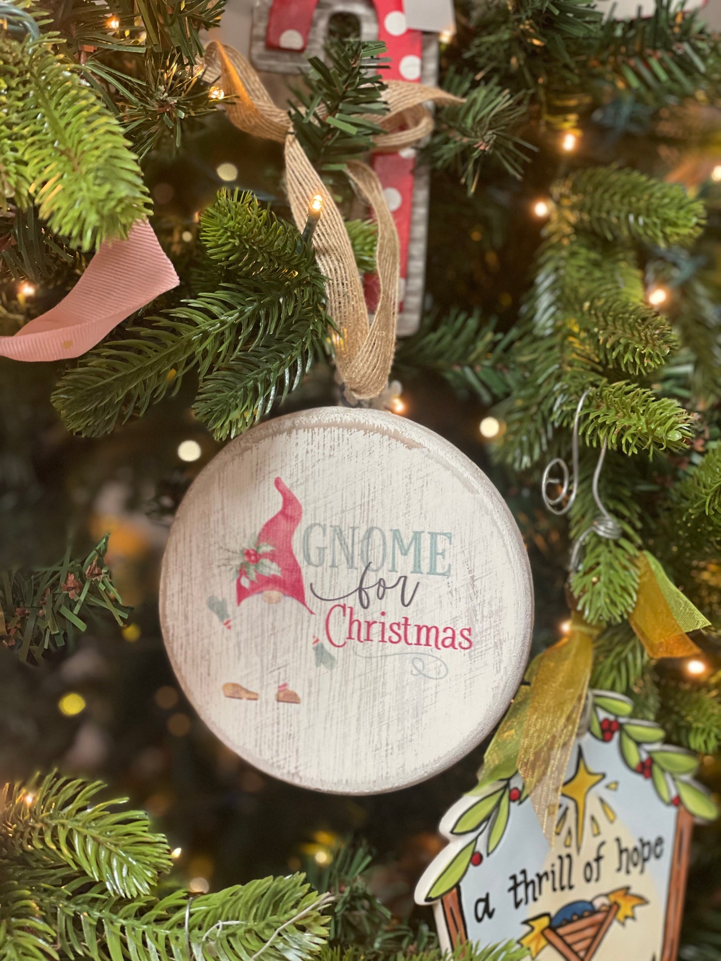 PGD Wooden Circle Ornament