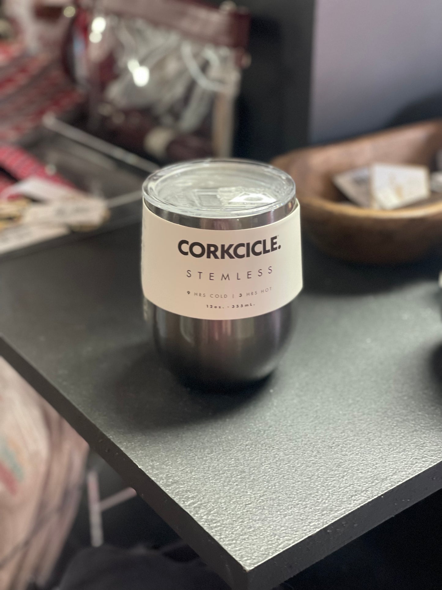 Corkcicle Stemless Wineglass