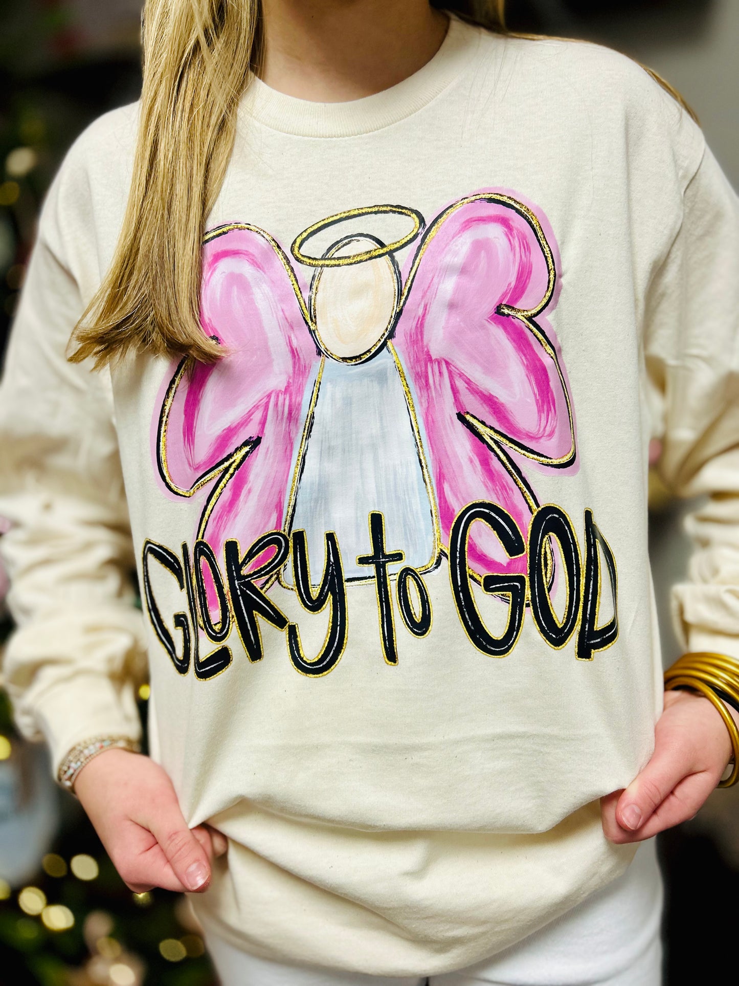 Sublimated Tee - Glory to God Angel