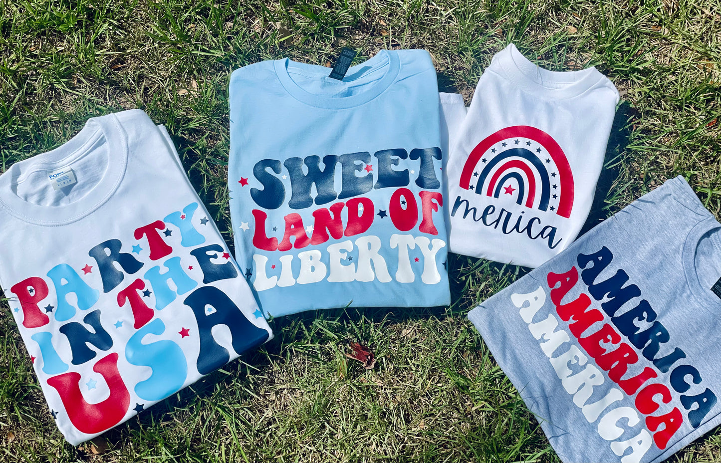 Heat Press Tee - Patriotic Themed