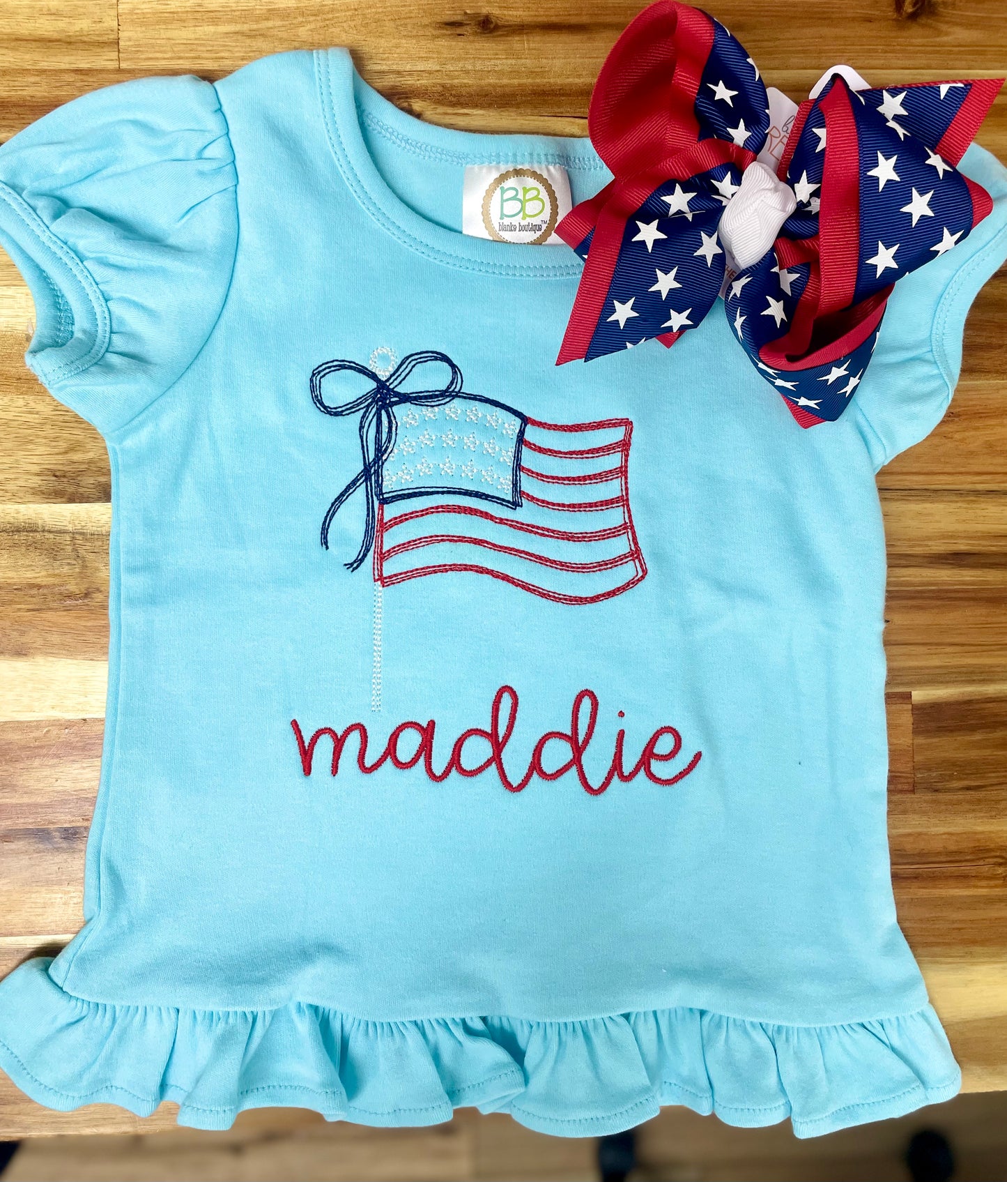 Sketch Stitch Shirt - Bow Flag