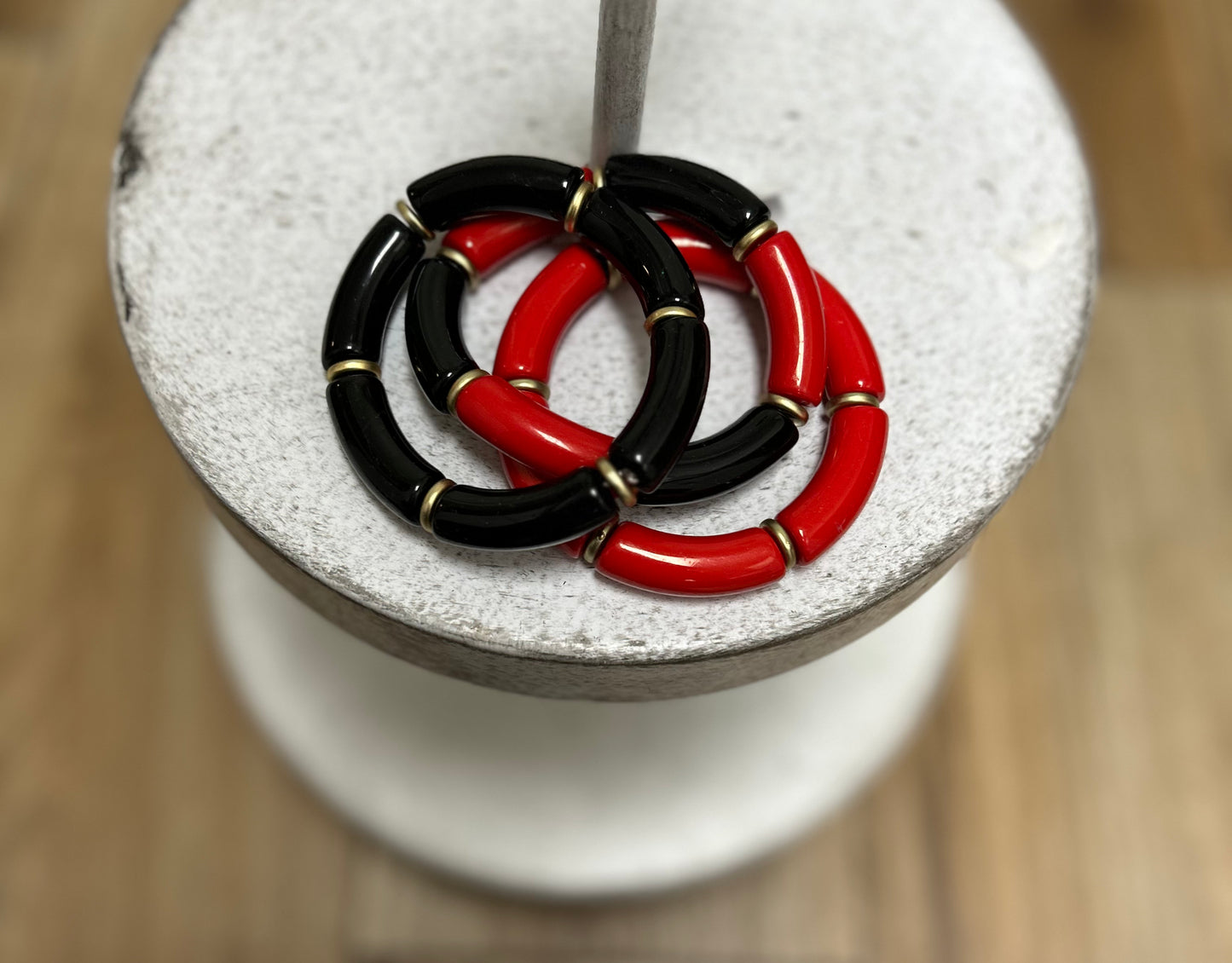 GS Gameday Chunky Tube Bracelet Set