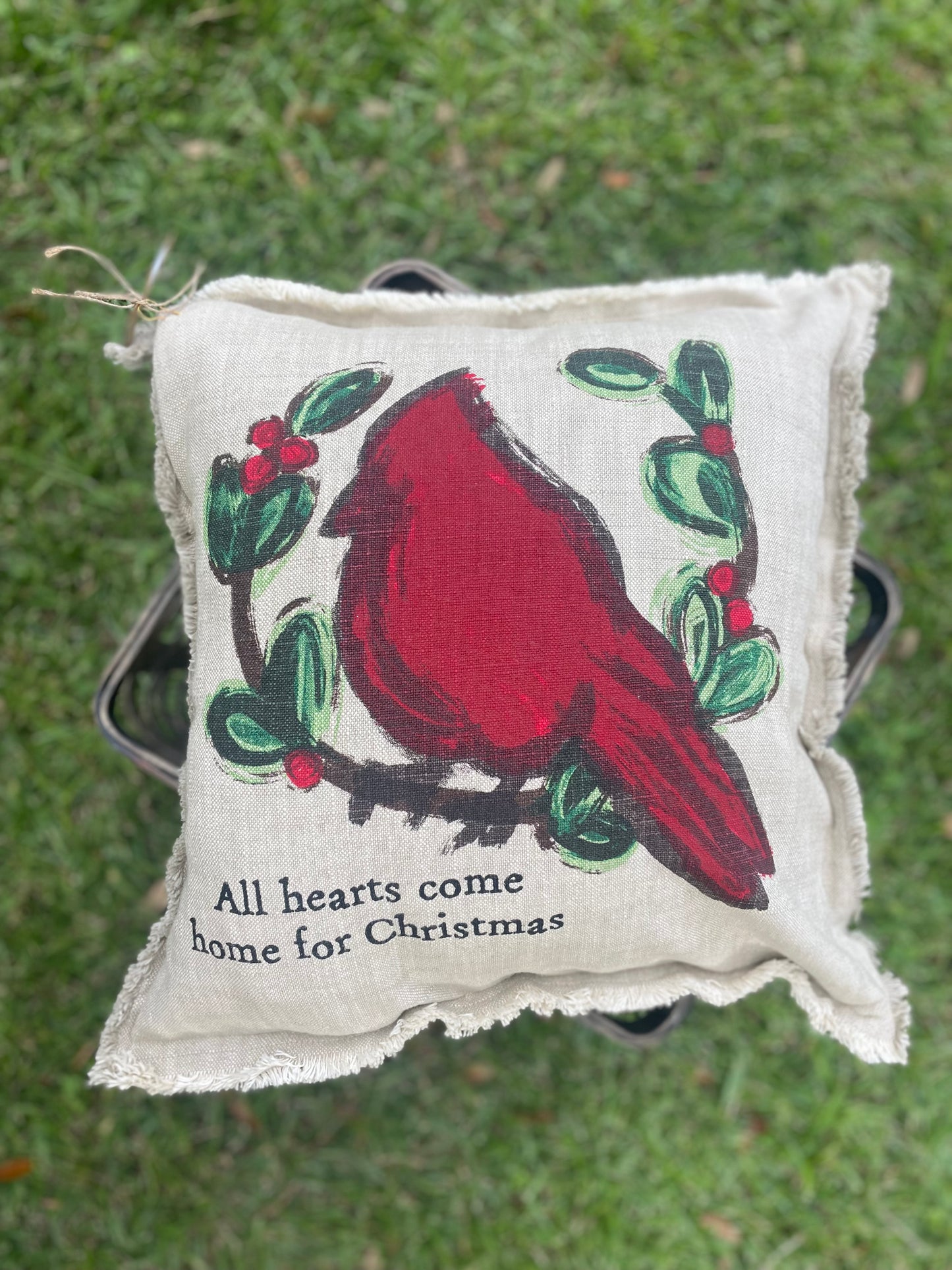 MP Christmas Cardinal Pillow