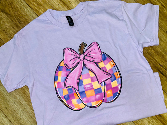 Disco Pumpkin Lavender Tee