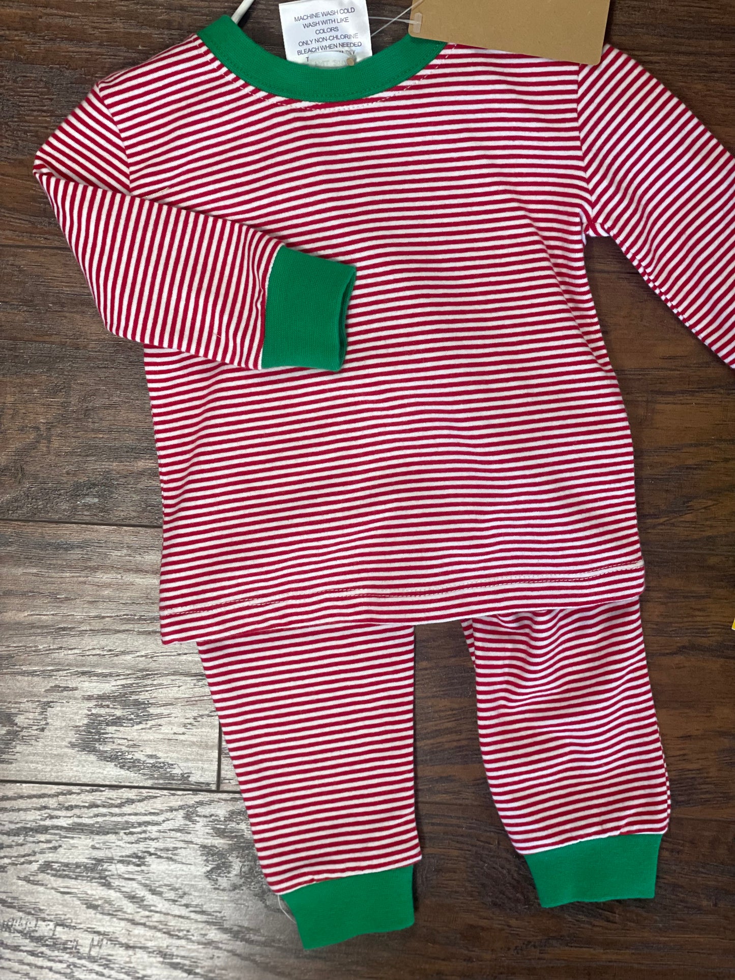 BB Pajamas - Thin Red Stripes