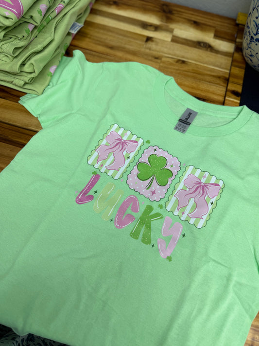 Lucky Frames Bow Youth Tee
