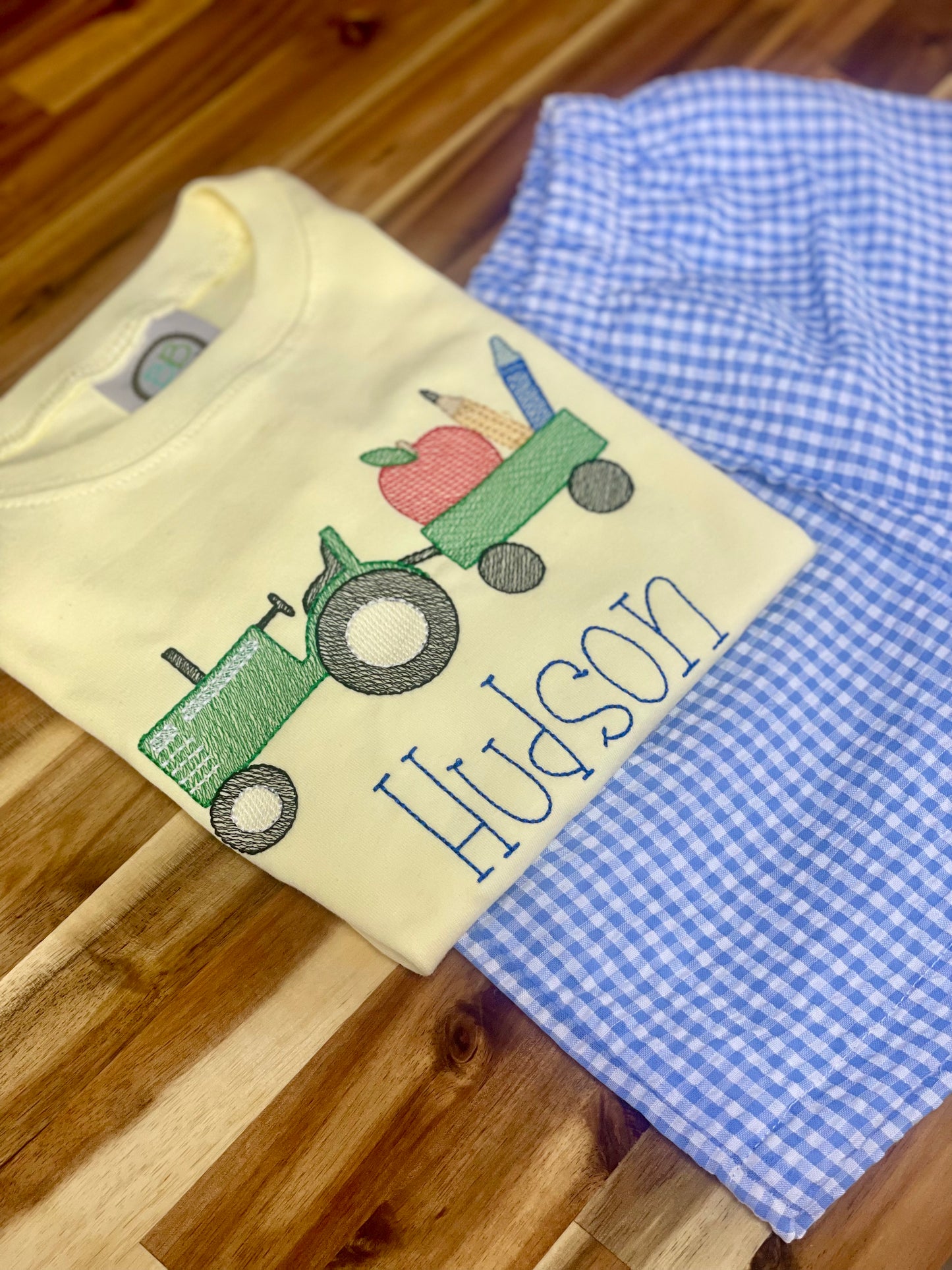 Sketch Stitch Shirt - School Tractor