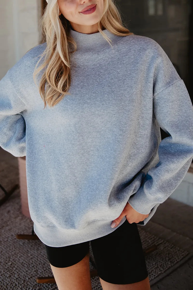 Katydid Heather Mockneck Sweatshirt