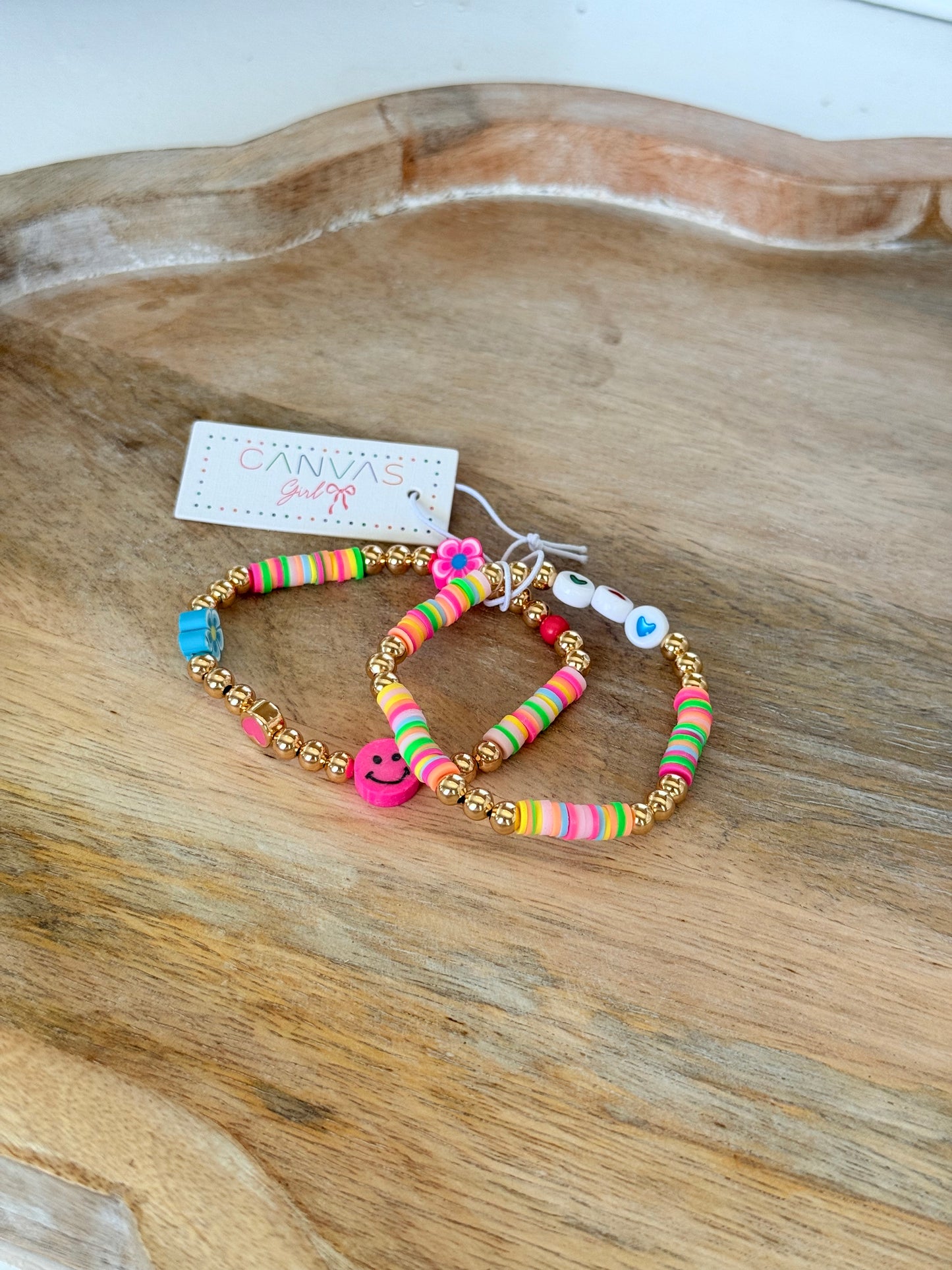 Canvas Mimi Heart Kids Bracelet Set