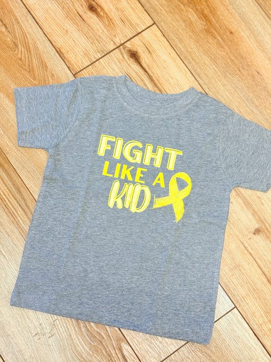 Fight Like A Kid Grey Shirt