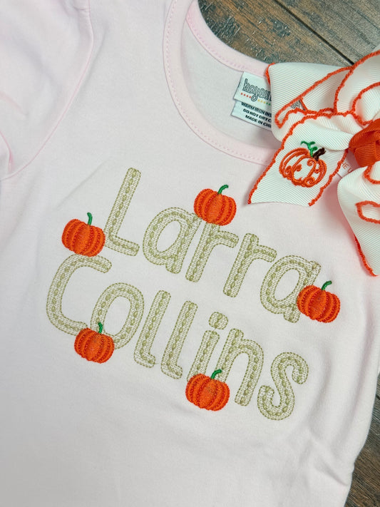 Embroidery Shirt - Pumpkin Patch Names