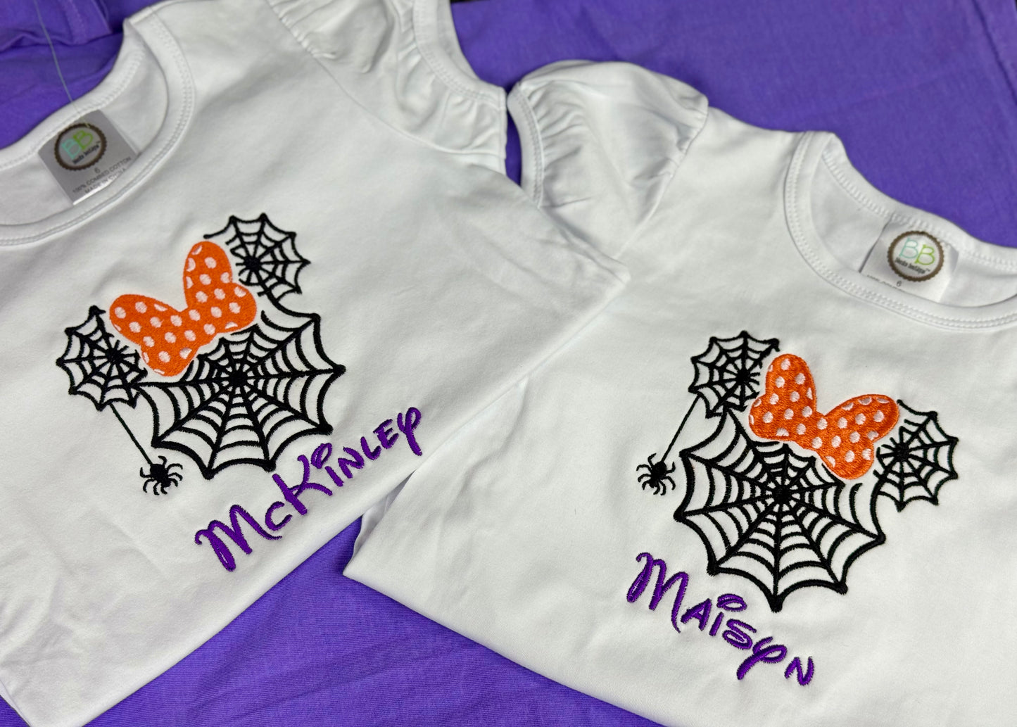 Embroidery Ruffle Shirt - Spiderweb Minnie