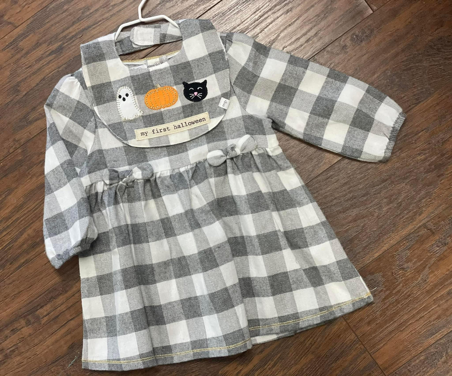 MP Holiday Dress w/ Reversible Bib - 9/12m