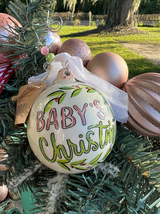 GH Ornament - Baby 1st Christmas Eggs