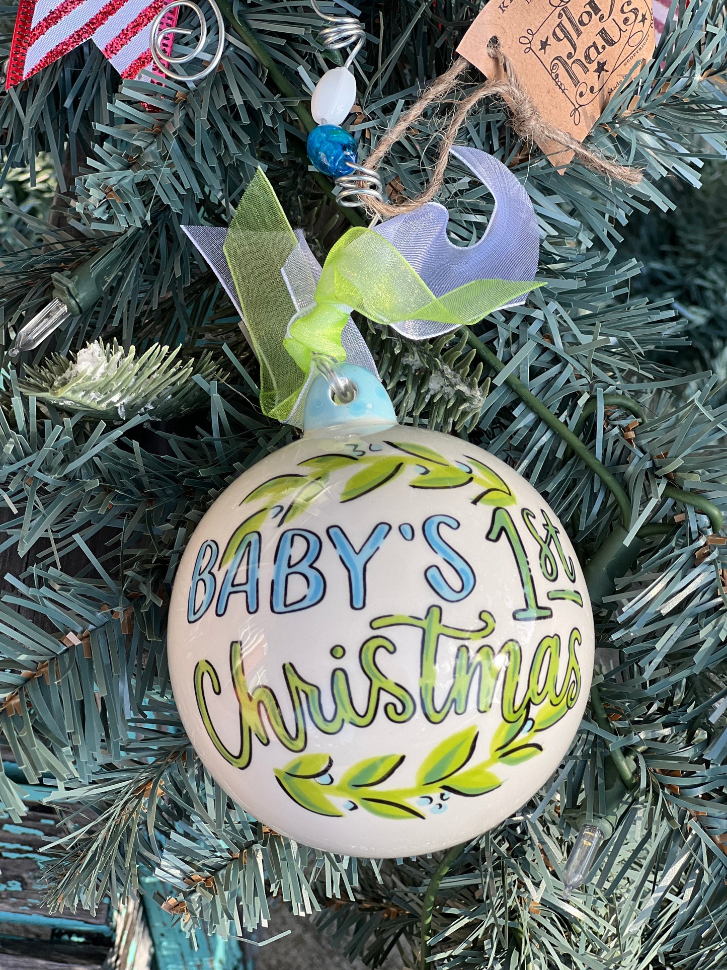 GH Ornament - Baby 1st Christmas Eggs