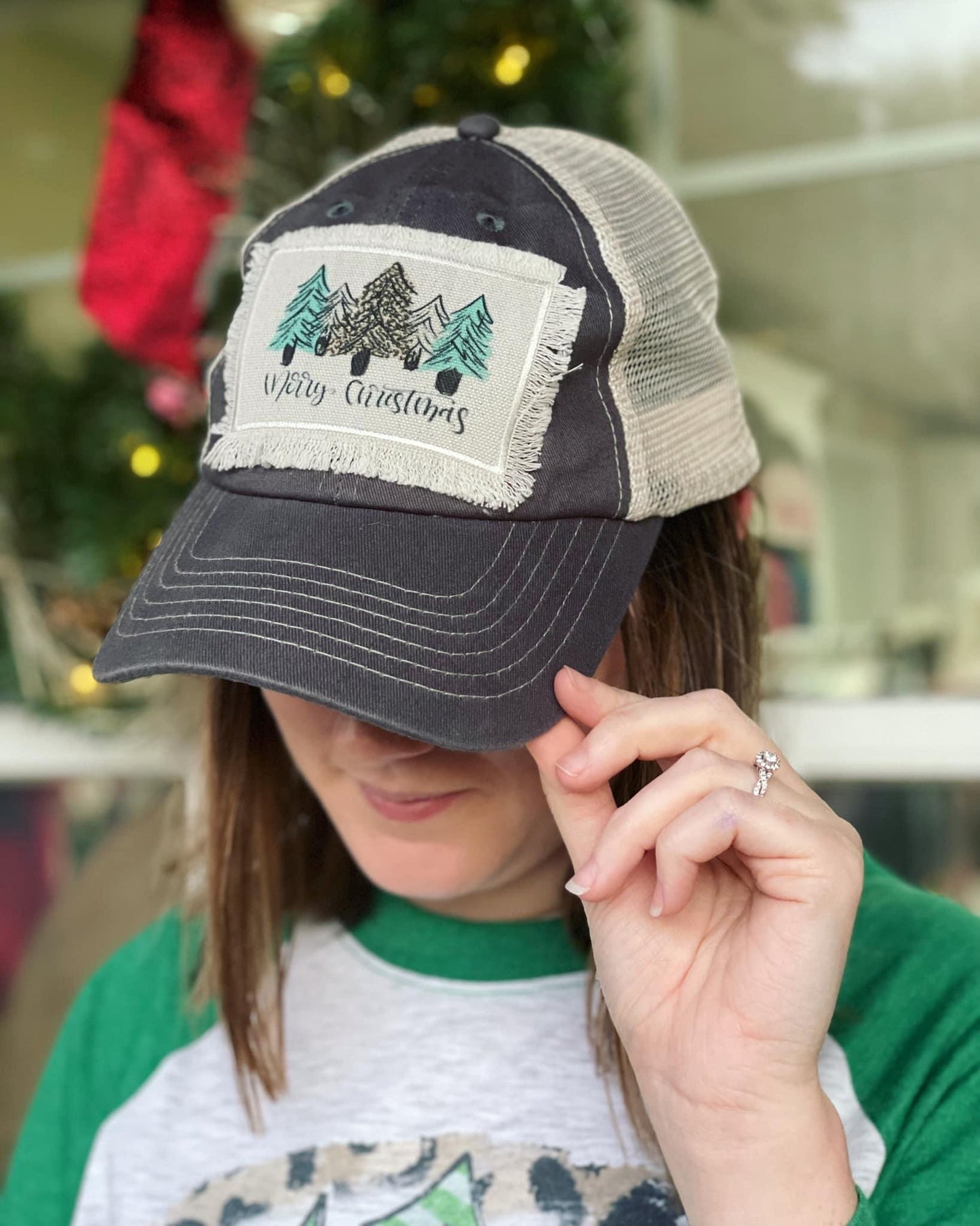 Cali Trucker Hat - Merry Christmas Trees