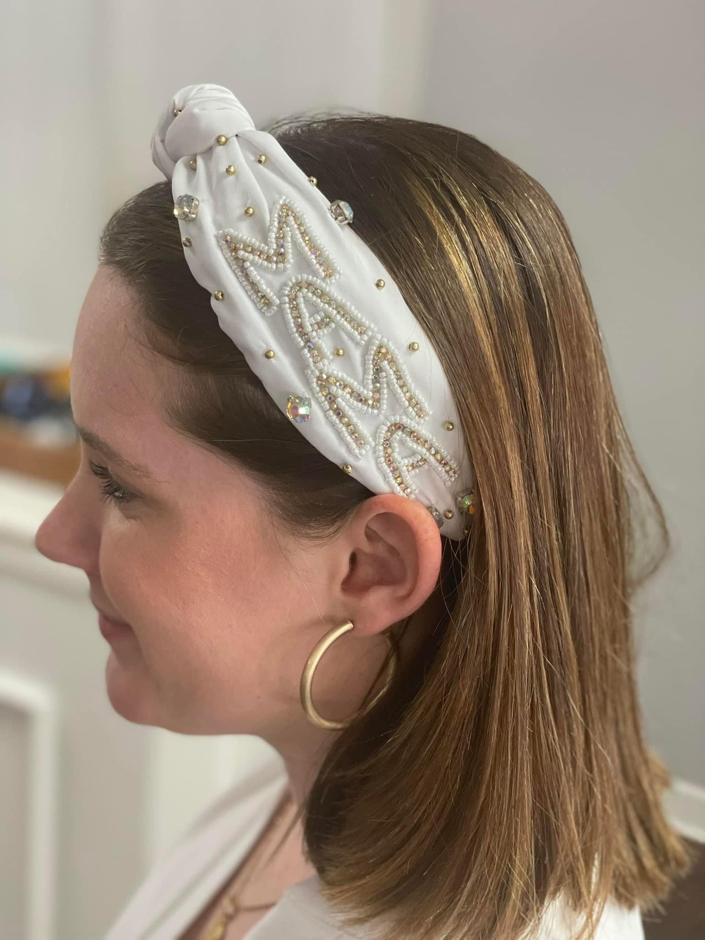 GS Beaded Headband - MAMA