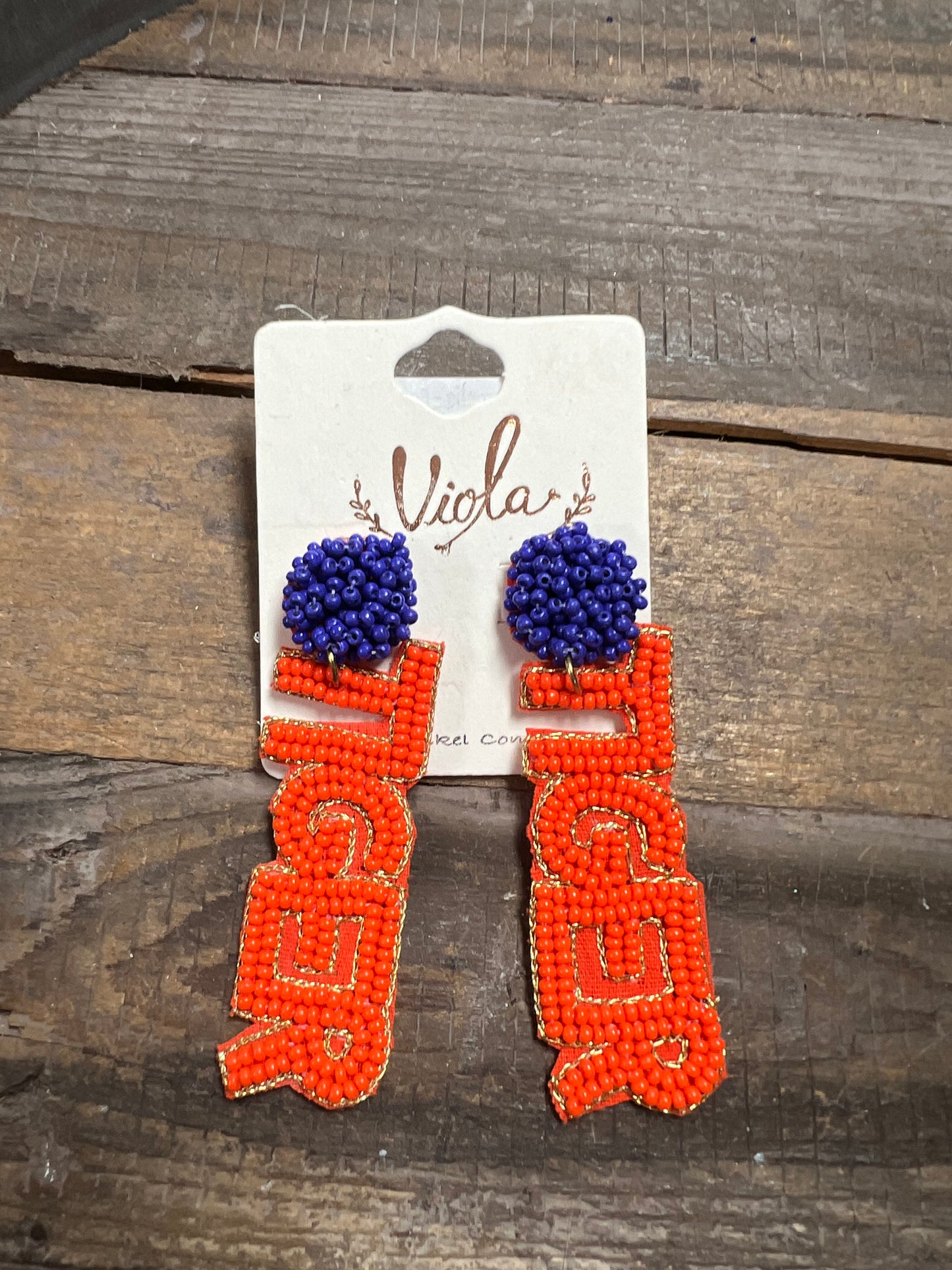 GS Beaded Earrings - Football Collection